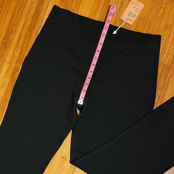 NWT Quince Pull On Ultra-Stretch Ponte Straight Leg Pants Black Size L - Picture 11 of 14